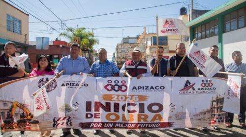 Arranca en Apizaco repavimentación con programa “Peso a Peso”; inversión supera los 3.1 mdp