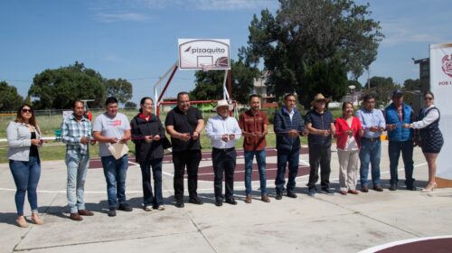Rehabilita gobierno municipal área verde en la colonia Tulio Hernández, de la comunidad de San Luis Apizaquito