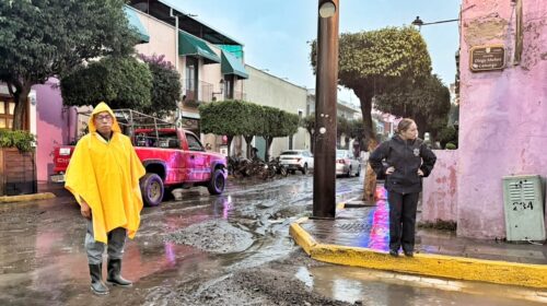 Ayuntamiento de Tlaxcala despliega brigadas ante lluvia con granizo y pide extremar precauciones