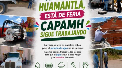 Mientras Huamantla está de feria, CAPAMH sigue trabajando