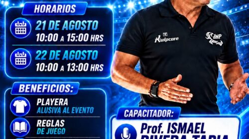 Ayuntamiento de Tlaxcala invita a curso para fortalecer la preparación arbitral en fútbol popular 6×6