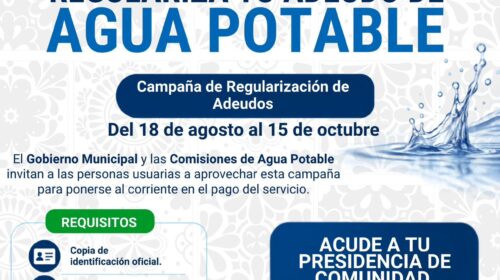 Emprenden en SPM Campaña de Regularización de Adeudos de Agua Potable