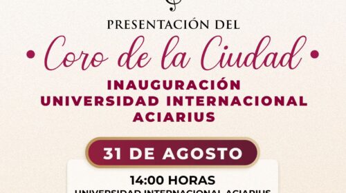 El coro de la ciudad de Tlaxcala engalanará inauguración de la Universidad Internacional Aciarius