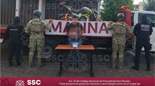 Detienen SSC y Marina a sujeto por delitos contra la salud