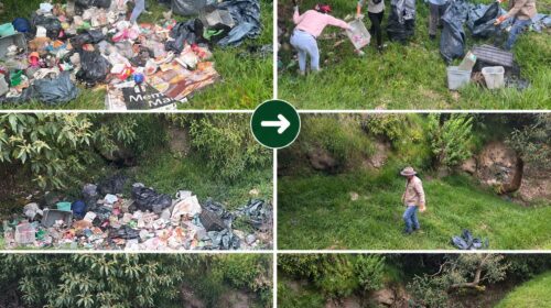 Gobierno de Tetlanohcan atiende reporte ciudadano y retira basura acumulada en barranca