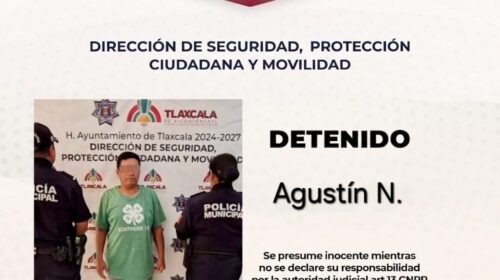 Policía municipal de Tlaxcala salva a una mujer de su violentador que contaba con orden de restricción