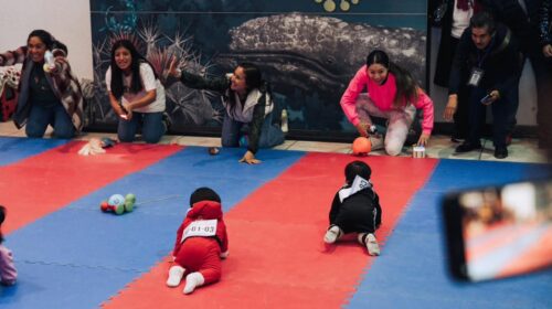 ¡Que empiece la carrera más tierna de Tlaxcala! Premiarán a los bebés que lleguen primero gateando en la Feria 2026