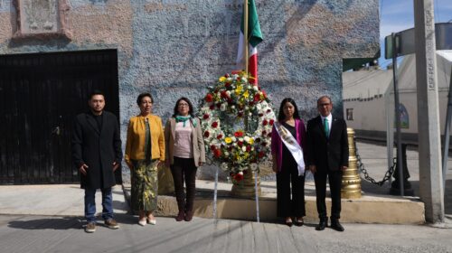 Huamantla honra con orgullo la memoria de los niños héroes de Chapultepec con ceremonia en el barrio de San Sebastián