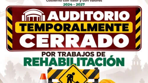 Esta tarde arrancan trabajos de rehabilitación del Auditorio del Centro rumbo a la Fiesta Patronal Tetlanohcan 2026