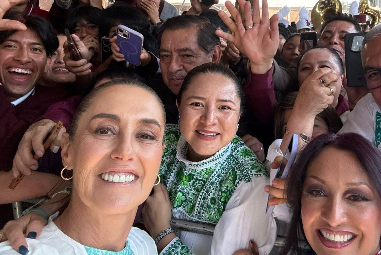 Agradece Lucía Arce respaldo de Claudia Sheinbaum con Bachillerato Margarita Maza y viviendas de la CONAVI