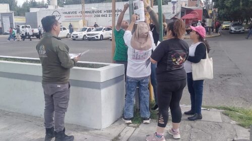 Apoya policía de la capital jornada de búsqueda de personas con seguridad perimetral