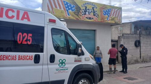 Atienden oportunamente a trabajador tras incidente durante trabajos de drenaje en Tetlanohcan