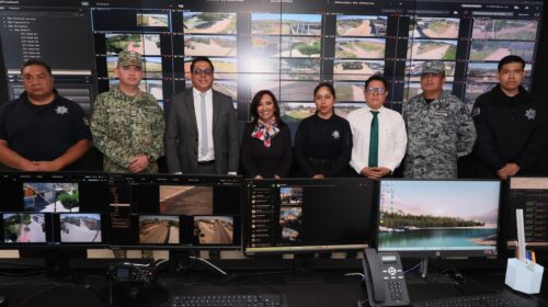Inaugura gobernadora c2 en Huactzinco; red estatal de videovigilancia avanza hacia los 60 municipios 
