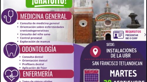 Tetlanohcan acerca servicios médicos gratuitos a la población