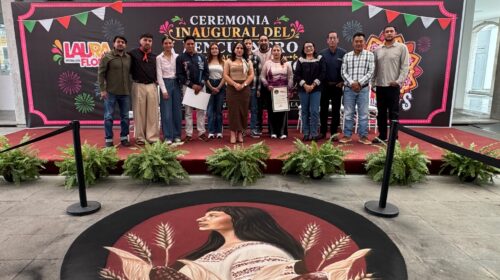 Acompaña Laura Flores inauguración del V Encuentro Nacional de Alfombrismo