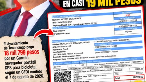 ¿Y la austeridad de Morena? ¡Los gustitos del alcalde de Tenancingo los paga el pueblo! $18,799 por un GPS para bicicleta
