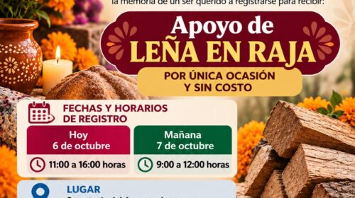 Tetlanohcan donará leña a familias que realizarán la Primera Ofrenda