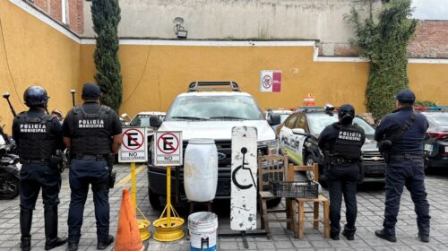 Policía de la capital continúa con retiro de apartados en la vía pública 