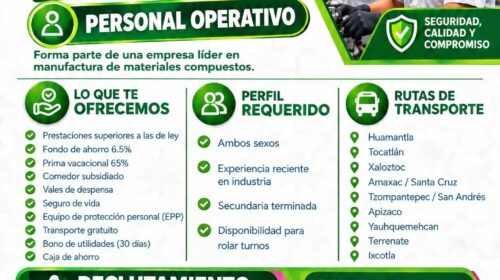 Owens Corning realizará reclutamiento de personal operativo en Huamantla