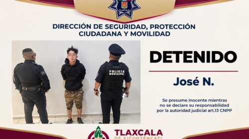 Policía municipal de Tlaxcala apoya cumplimiento de orden de aprehensión en La Joya