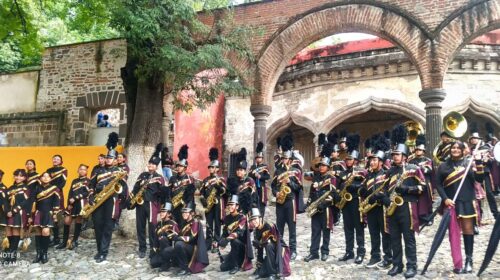 Blanca Angulo reconoce a la Marching Band Venados de la Técnica 4 por su participación en concurso nacional