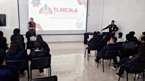 Seguridad Pública municipal imparte plática de autocuidado y prevención de trata de personas a estudiantes