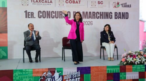 Gobernadora reconoce talento de estudiantes en primer concurso Marching Band del Cobat