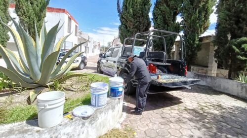 Seguridad Pública del municipio de Tlaxcala recupera espacio público en San Esteban Tizatlán 