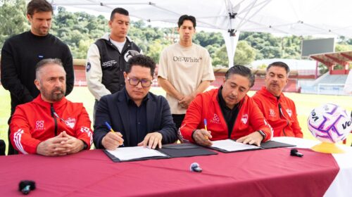 SESESP y Coyotes de Tlaxcala firman convenio para  promover la prevención de la violencia a través del deporte 