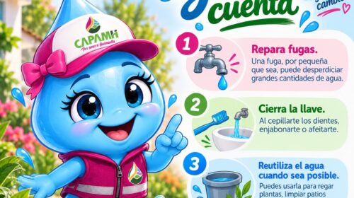 Capamh llama a la ciudadanía a fortalecer la cultura del cuidado del agua en Huamantla