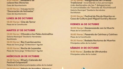 Celebrará ayuntamiento de Tlaxcala la vida y la muerte con gran festival cultural