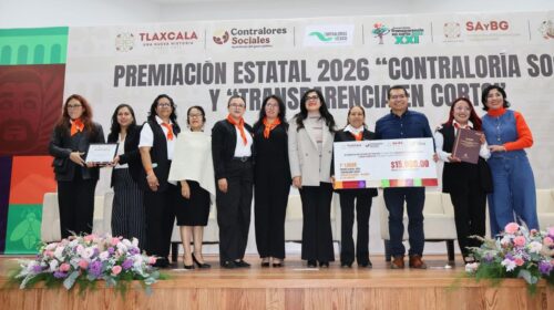 Centros Libre de Tlaxcala obtienen dos primeros lugares en Premio Estatal de Contraloría Social 
