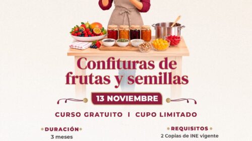 Invita ayuntamiento de Tlaxcala a curso gratuito de confituras de frutas y semillas