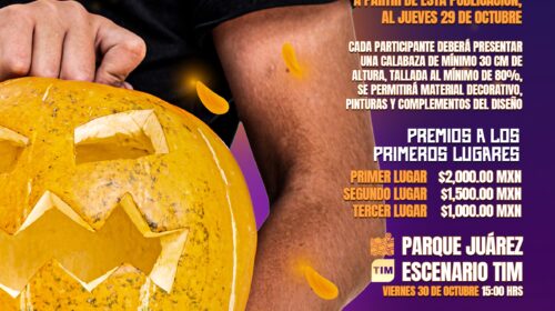 Creatividad, tradición y premios: Huamantla lanza su concurso de calabazas talladas