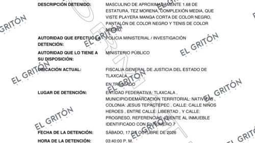 Detienen a Armando N., expareja de Karina, la ex Señorita Tlaxcala que murió en Nativitas; Fiscalía investiga el caso